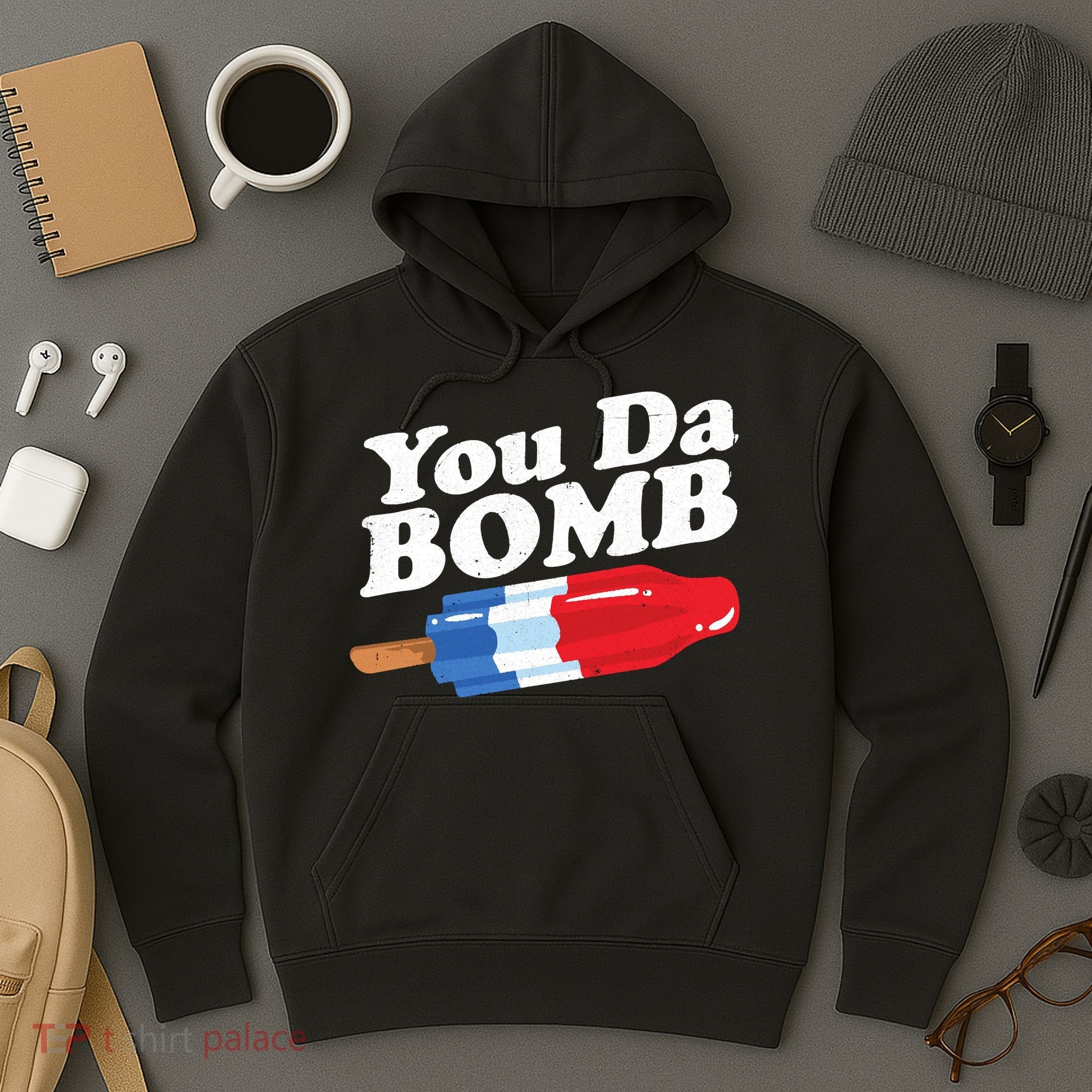 Funny Summer Popsicle Pop Retro You Da Bomb 80's Gift Hoodie