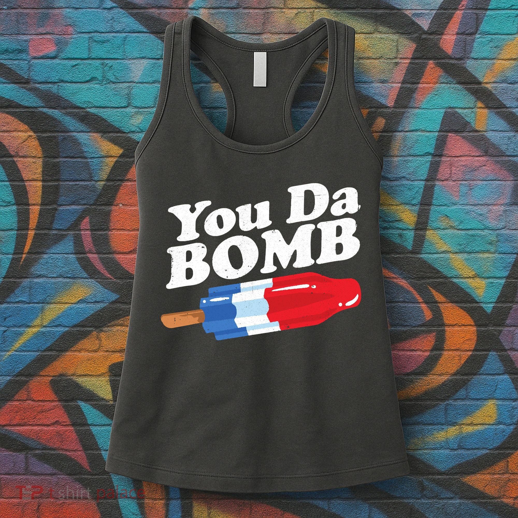 Funny Summer Popsicle Pop Retro You Da Bomb 80's Gift Women's Tank Top