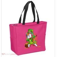 Funny St Patricks Dabbing Leprechaun Rainbow Unicorn Tote Bag thumb 2