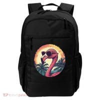 Flamingo Sunglasses Palm Tree Beach Gift Backpack thumb 0