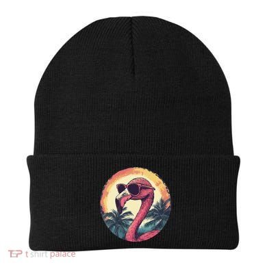 Flamingo Sunglasses Palm Tree Beach Gift Beanie