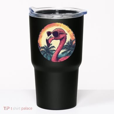 Flamingo Sunglasses Palm Tree Beach Gift Tumbler
