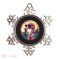 Flamingo Sunglasses Palm Tree Beach Gift Ornament thumb 0