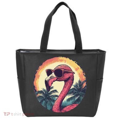 Flamingo Sunglasses Palm Tree Beach Gift Tote Bag