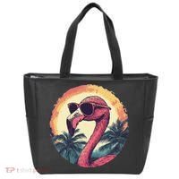 Flamingo Sunglasses Palm Tree Beach Gift Tote Bag thumb 0