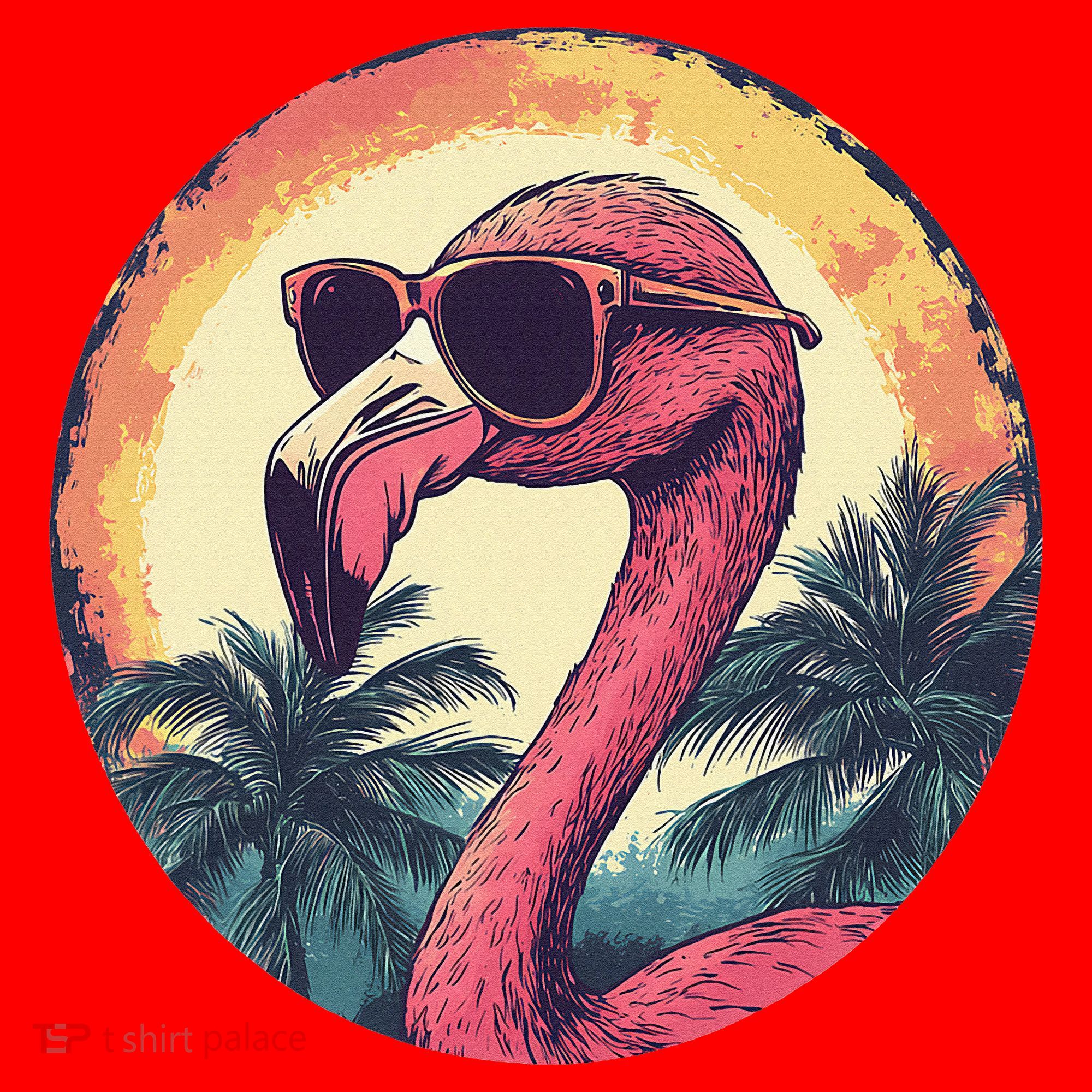 Flamingo Sunglasses Palm Tree Beach Gift Santa Hat