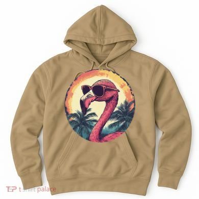 Flamingo Sunglasses Palm Tree Beach Gift Hoodie