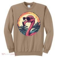 Flamingo Sunglasses Palm Tree Beach Gift Sweatshirt thumb 0