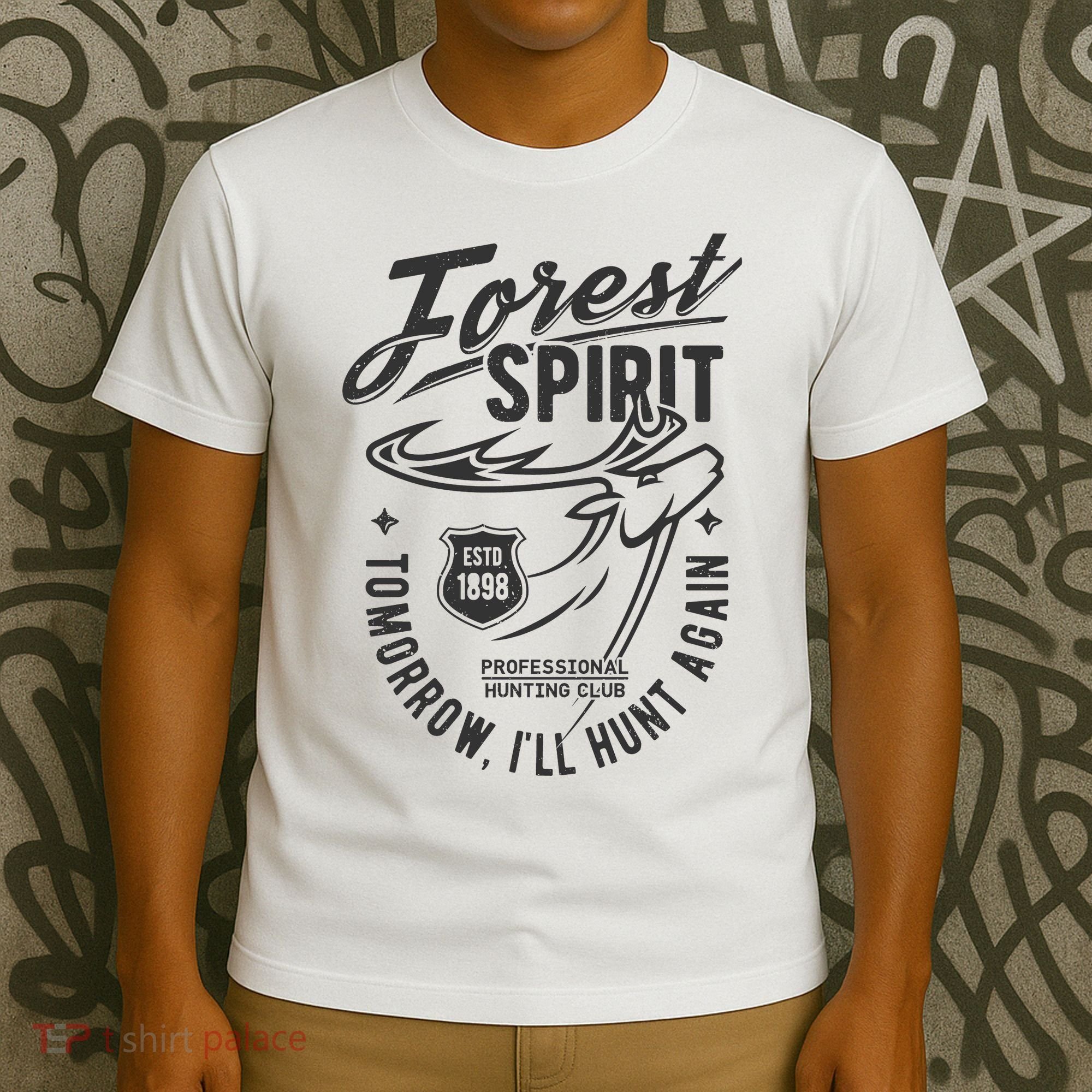 Forest Spirit Professional Hunting Club Tomorrow I'll Hunt Again T-Shirt