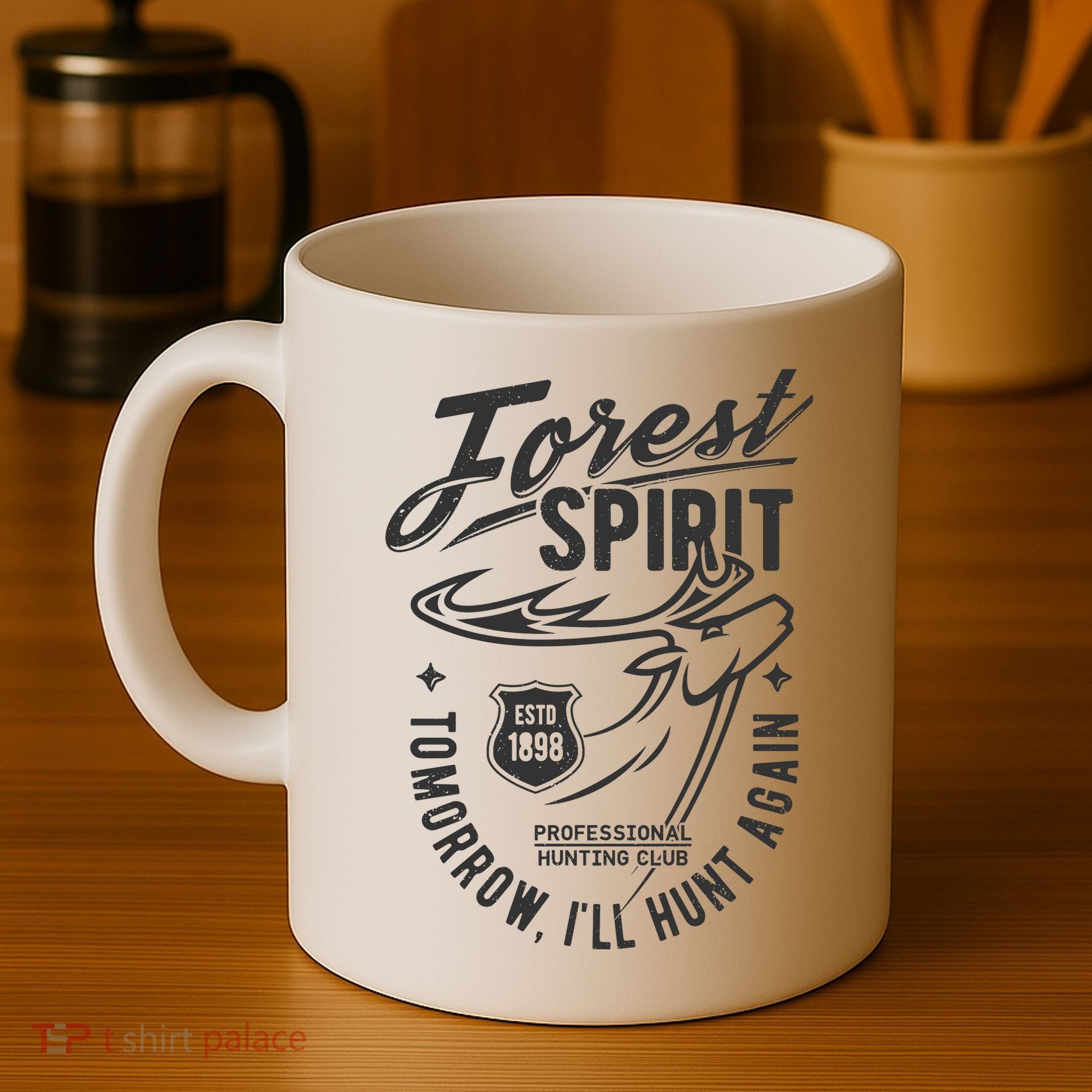 Forest Spirit Professional Hunting Club Tomorrow I'll Hunt Again Coffee Mug