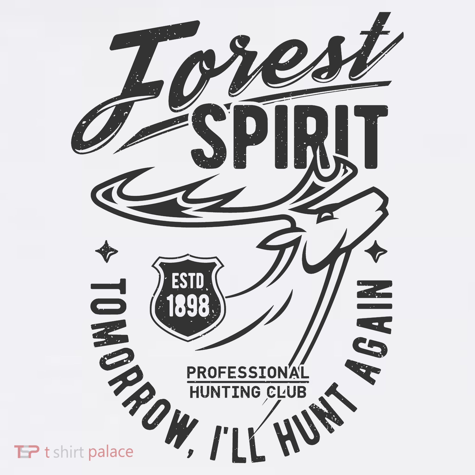 Forest Spirit Professional Hunting Club Tomorrow I'll Hunt Again Ornament