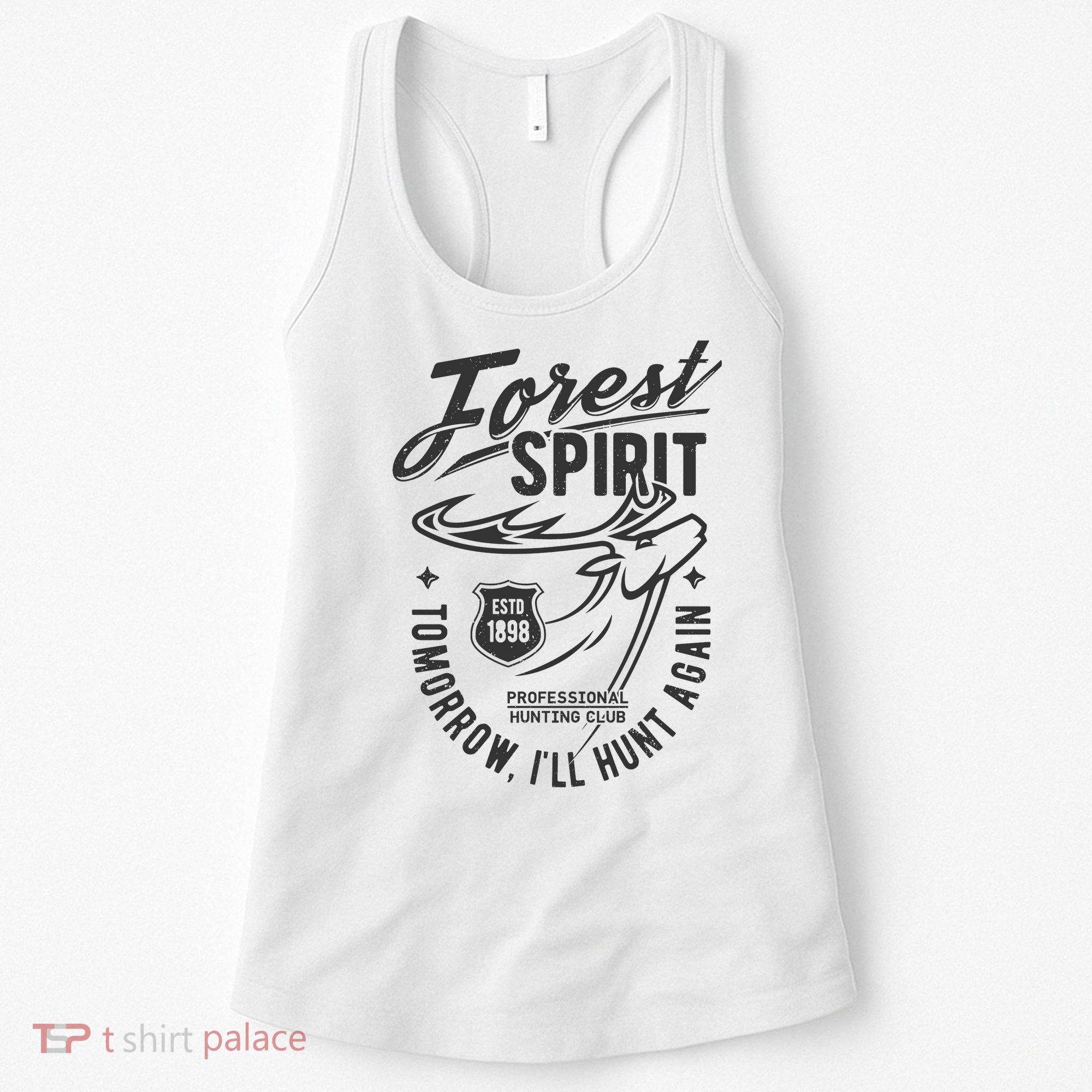 Forest Spirit Professional Hunting Club Tomorrow I'll Hunt Again Women's Tank Top