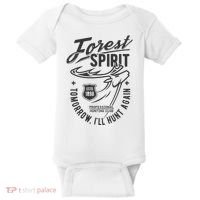 Forest Spirit Professional Hunting Club Tomorrow I'll Hunt Again Baby Bodysuit thumb 0