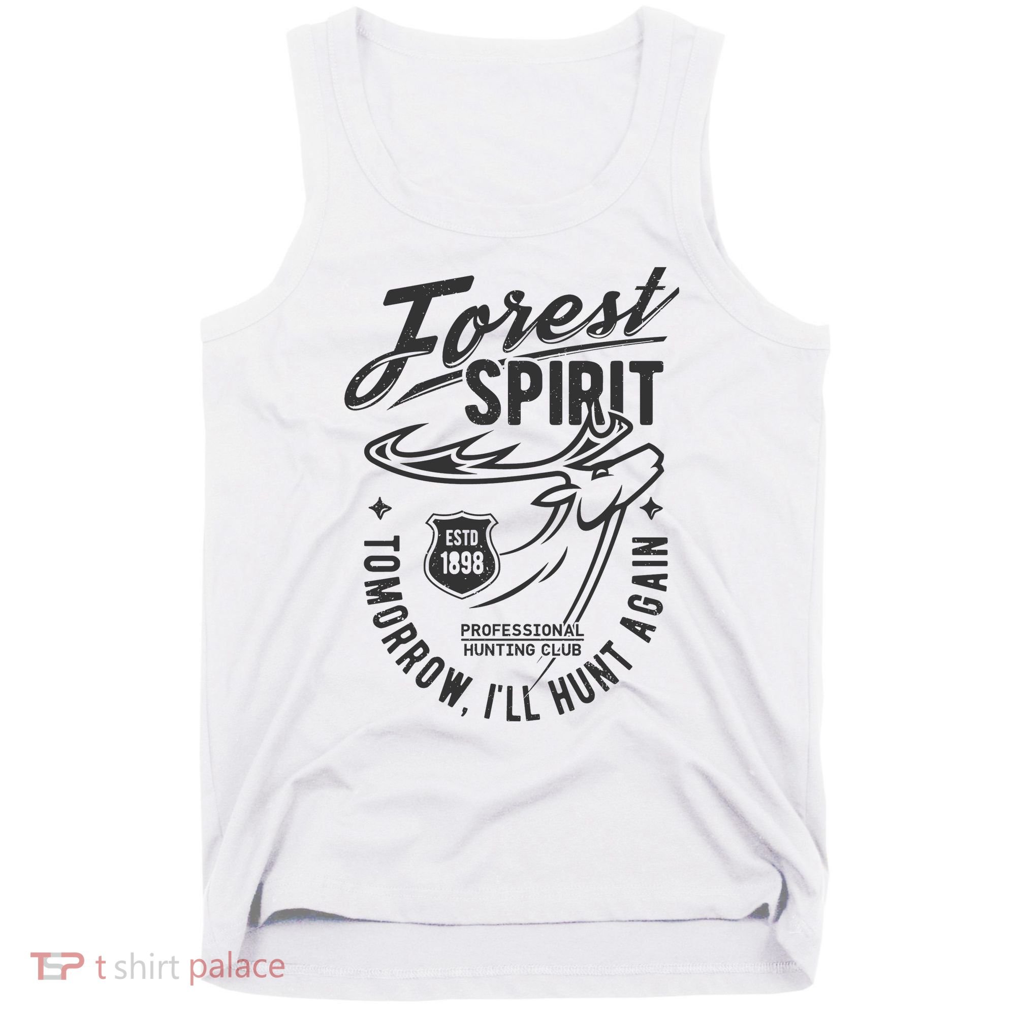 Forest Spirit Professional Hunting Club Tomorrow I'll Hunt Again Tank Top