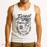 Forest Spirit Professional Hunting Club Tomorrow I'll Hunt Again Tank Top thumb 3