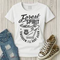 Forest Spirit Professional Hunting Club Tomorrow I'll Hunt Again Women's T-Shirt thumb 3