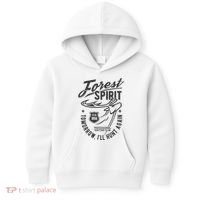 Forest Spirit Professional Hunting Club Tomorrow I'll Hunt Again Kids Hoodie thumb 0