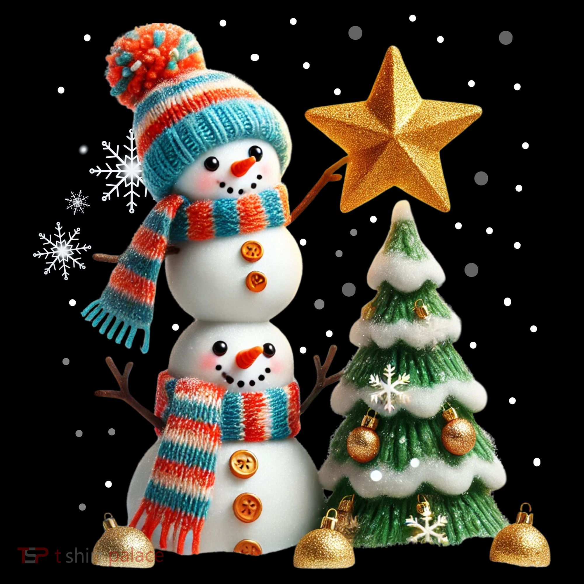 Funny Snowmen Putting Up Christmas Tree Tote Bag