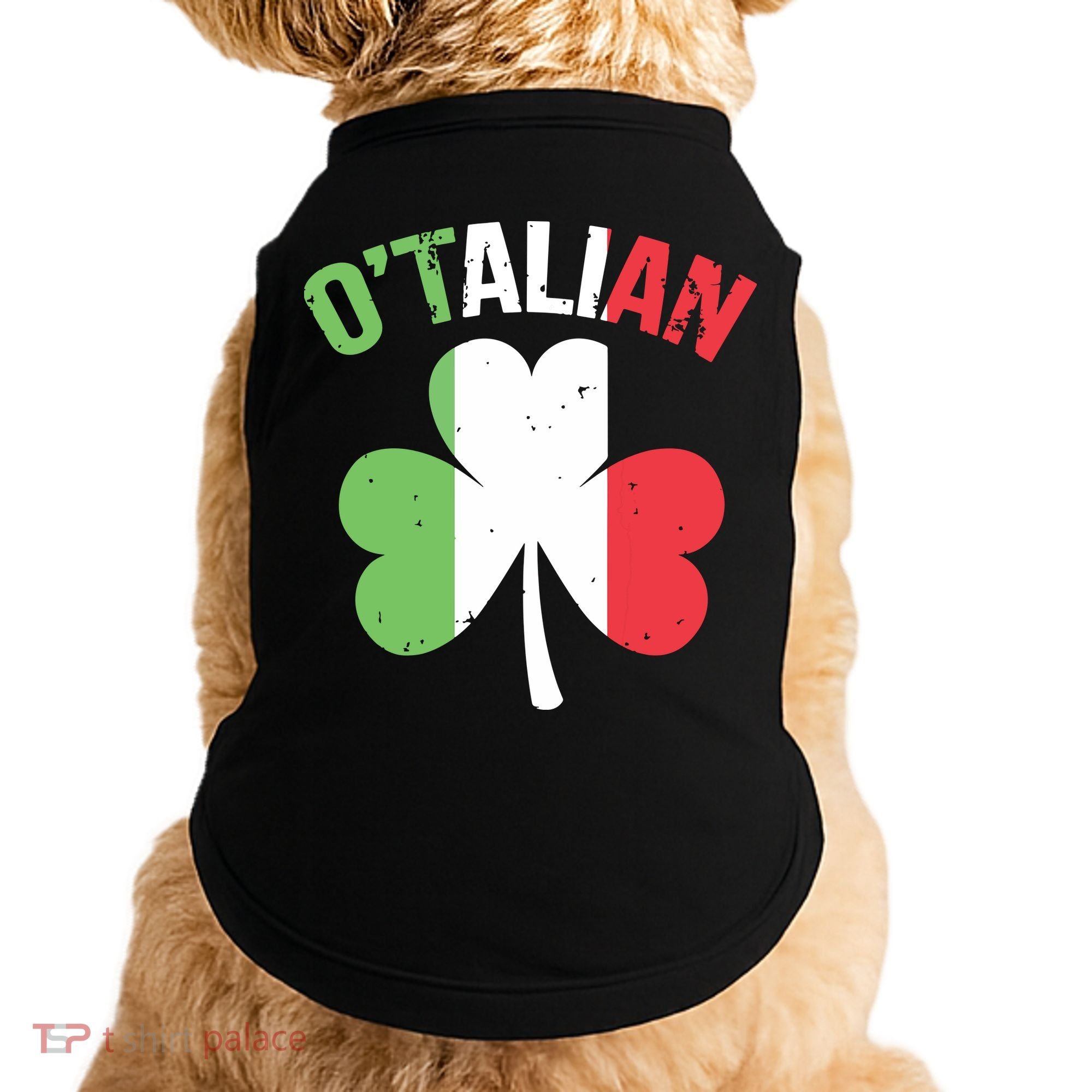 Funny Saint Patricks Day Irish Italian Otalian Doggie Tank