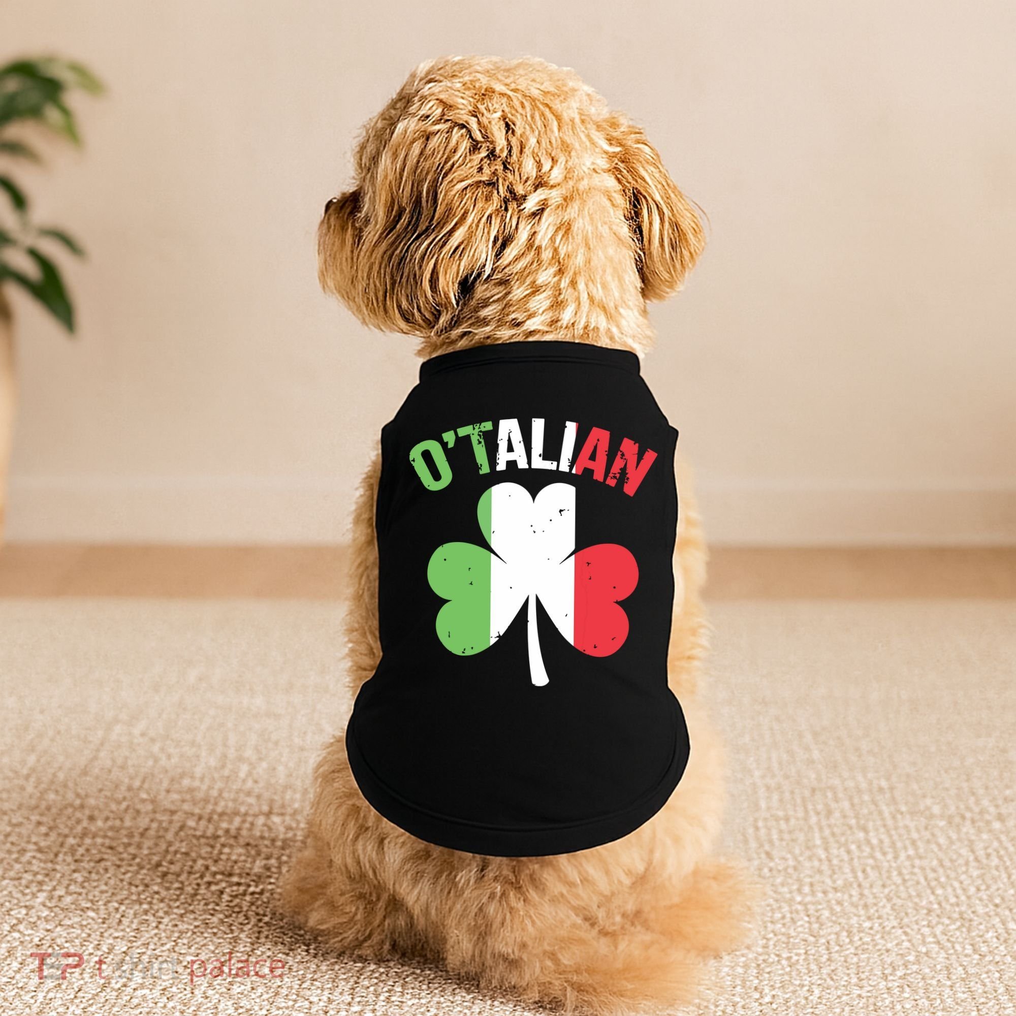 Funny Saint Patricks Day Irish Italian Otalian Doggie Tank