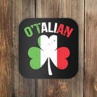 Funny Saint Patricks Day Irish Italian Otalian Coaster thumb 0