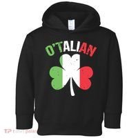 Funny Saint Patricks Day Irish Italian Otalian Toddler Hoodie thumb 0