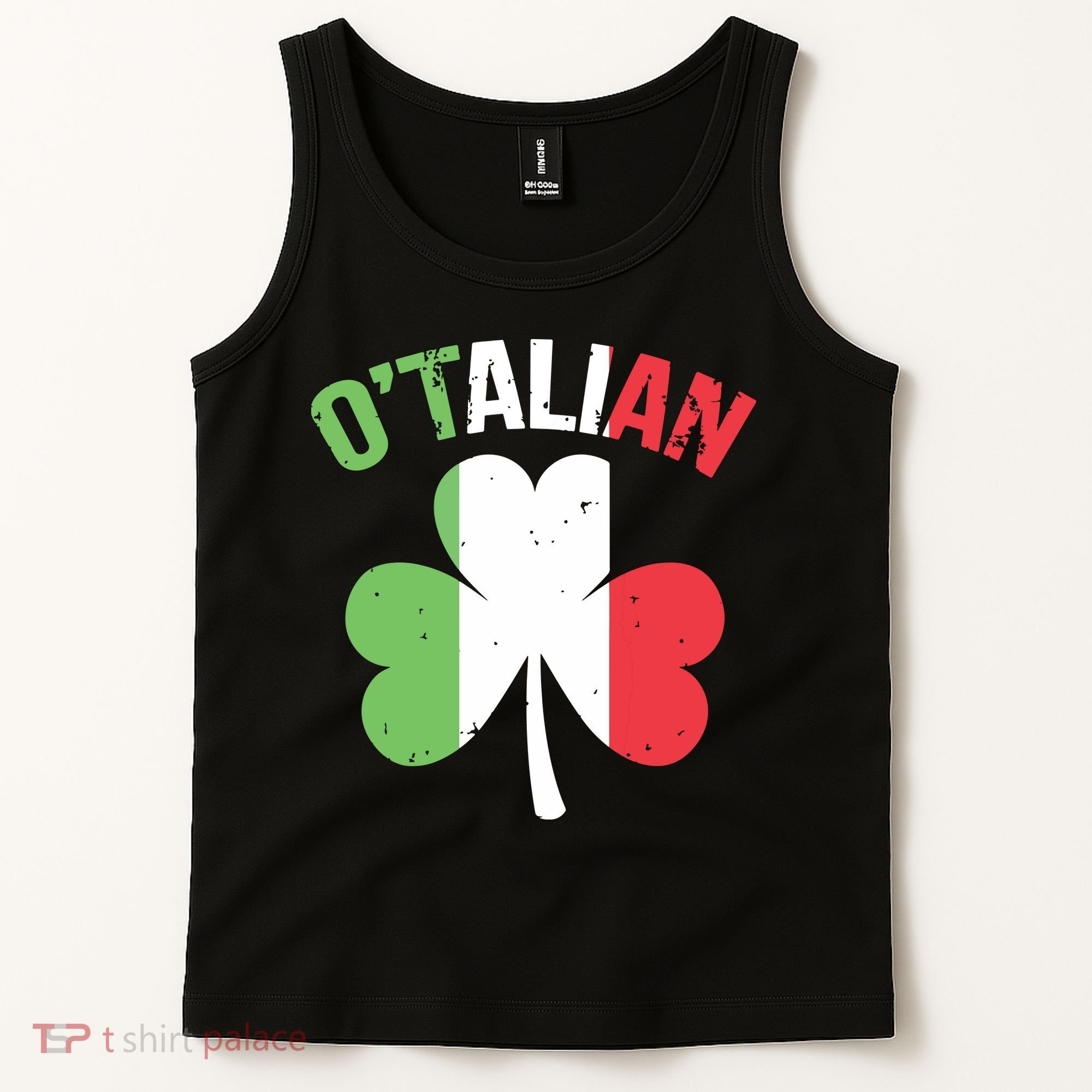 Funny Saint Patricks Day Irish Italian Otalian Tank Top