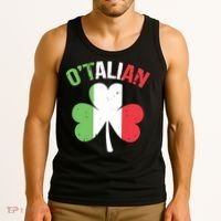 Funny Saint Patricks Day Irish Italian Otalian Tank Top thumb 3