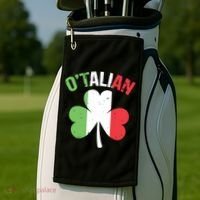 Funny Saint Patricks Day Irish Italian Otalian Golf Towel thumb 2
