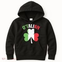 Funny Saint Patricks Day Irish Italian Otalian Kids Hoodie thumb 0