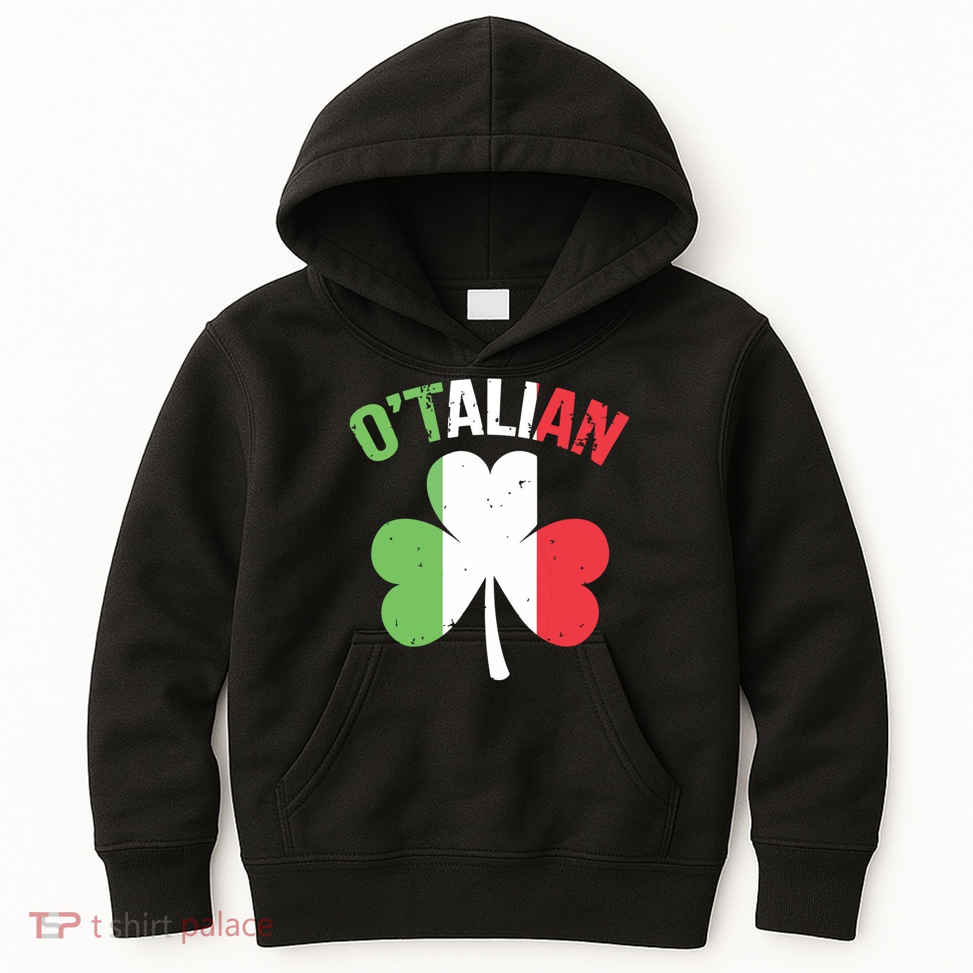 Funny Saint Patricks Day Irish Italian Otalian Kids Hoodie