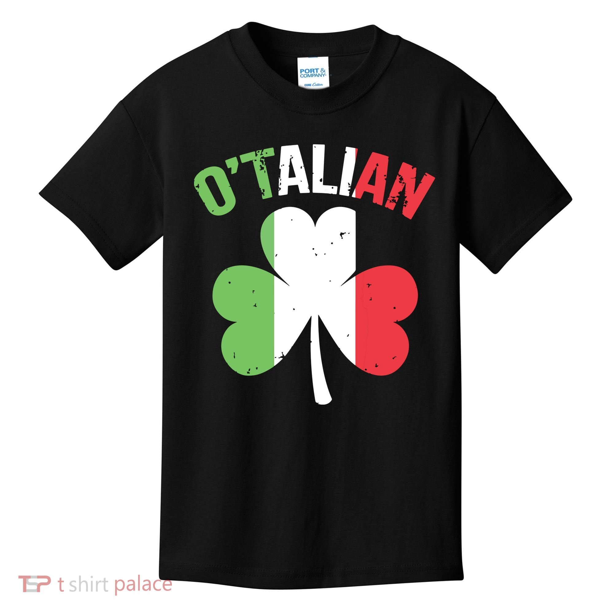 Funny Saint Patricks Day Irish Italian Otalian Kids T-Shirt
