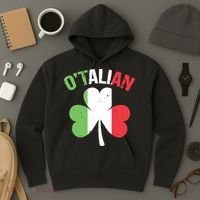 Funny Saint Patricks Day Irish Italian Otalian Hoodie thumb 3