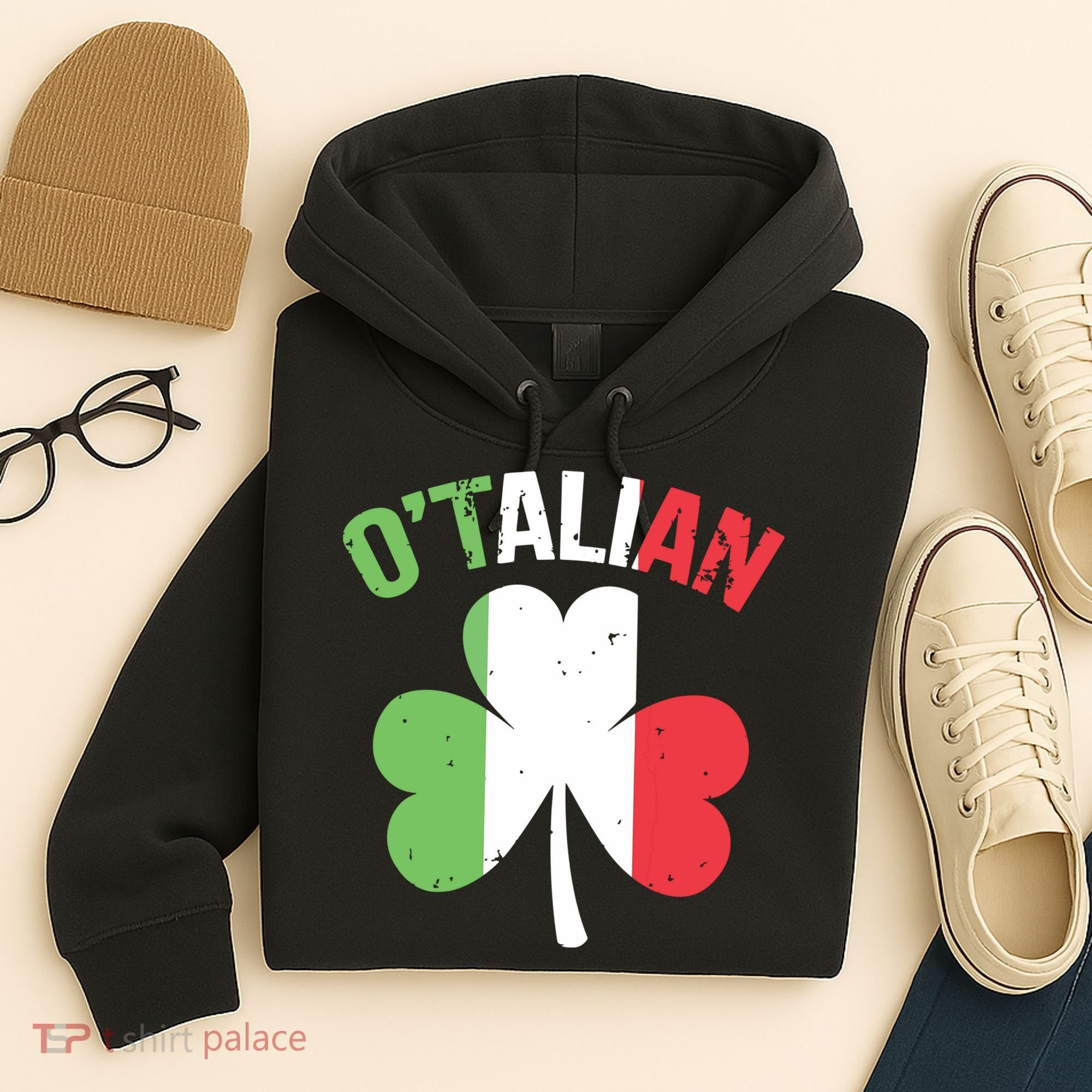 Funny Saint Patricks Day Irish Italian Otalian Hoodie