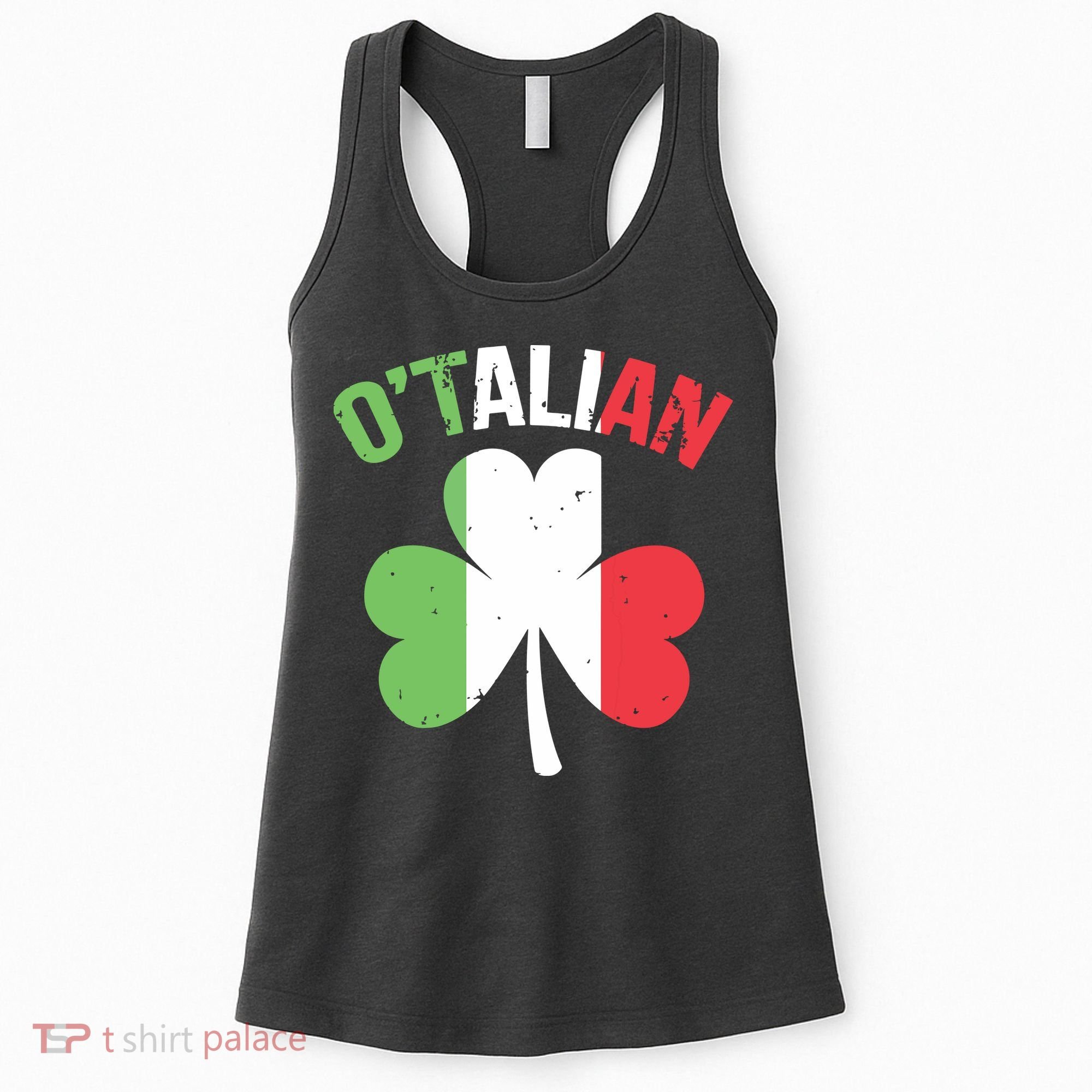 Funny Saint Patricks Day Irish Italian Otalian Women's Tank Top