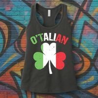 Funny Saint Patricks Day Irish Italian Otalian Women's Tank Top thumb 3