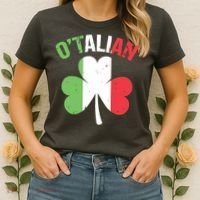 Funny Saint Patricks Day Irish Italian Otalian Women's T-Shirt thumb 2