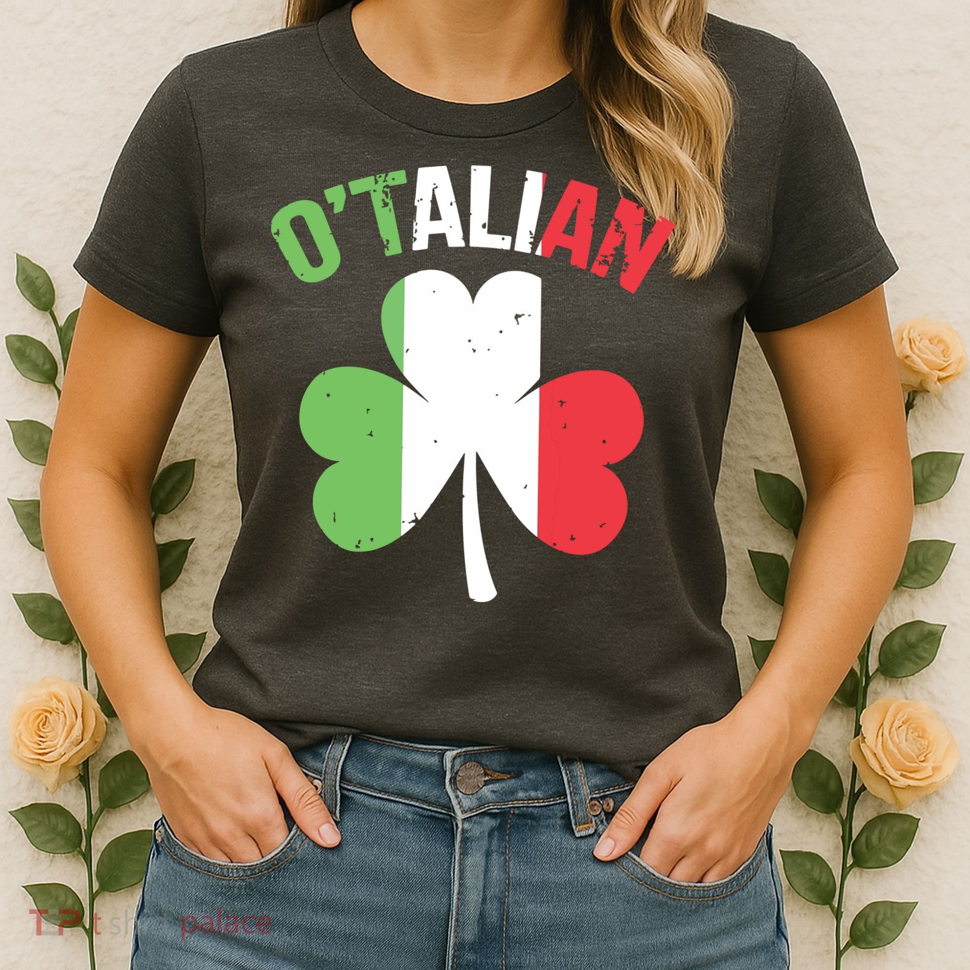 Funny Saint Patricks Day Irish Italian Otalian Women's T-Shirt