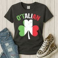 Funny Saint Patricks Day Irish Italian Otalian Women's T-Shirt thumb 3