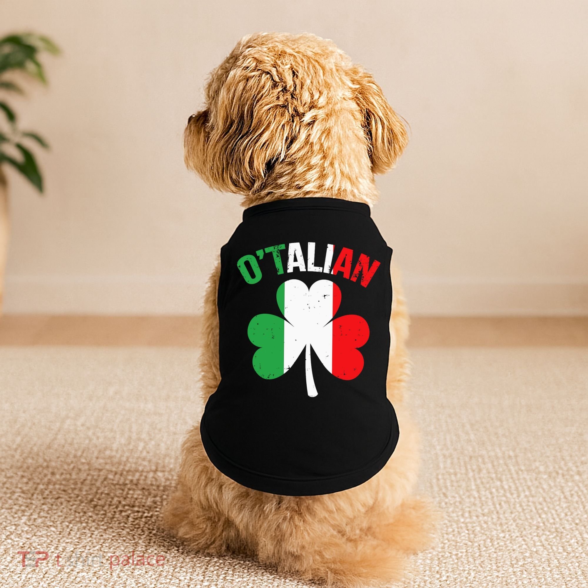 Funny Saint Patricks Day Irish Italian O'talian Doggie Tank
