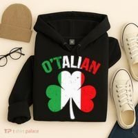 Funny Saint Patricks Day Irish Italian O'talian Hoodie thumb 4