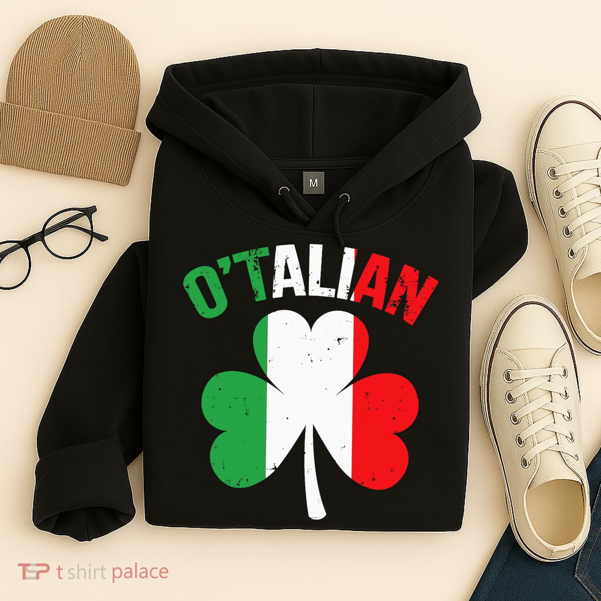 Funny Saint Patricks Day Irish Italian O'talian Hoodie