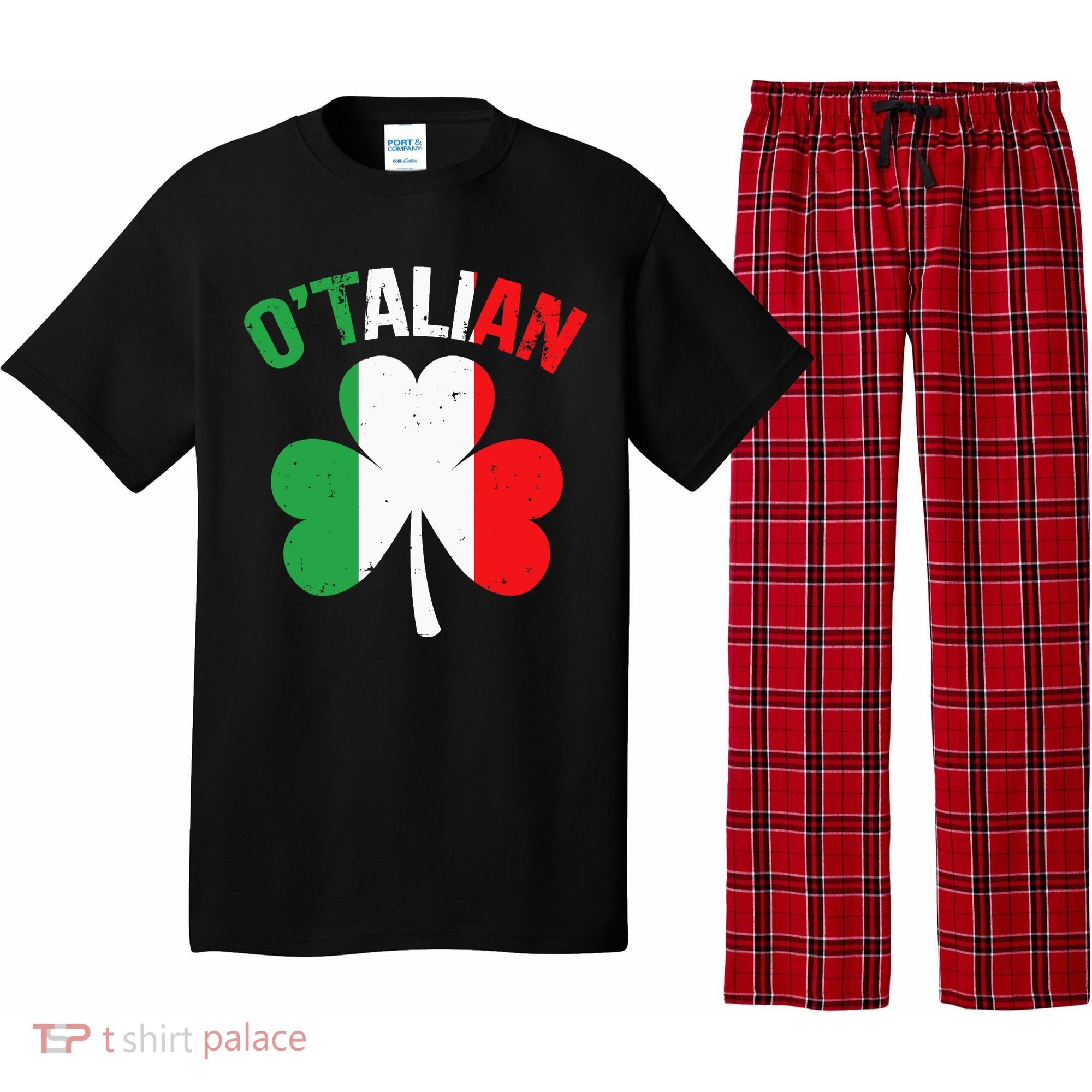 Funny Saint Patricks Day Irish Italian O'talian Pajama Set