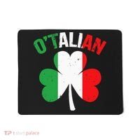 Funny Saint Patricks Day Irish Italian O'talian Mousepad thumb 0