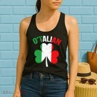 Funny Saint Patricks Day Irish Italian O'talian Women's Tank Top thumb 2