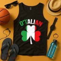 Funny Saint Patricks Day Irish Italian O'talian Tank Top thumb 4