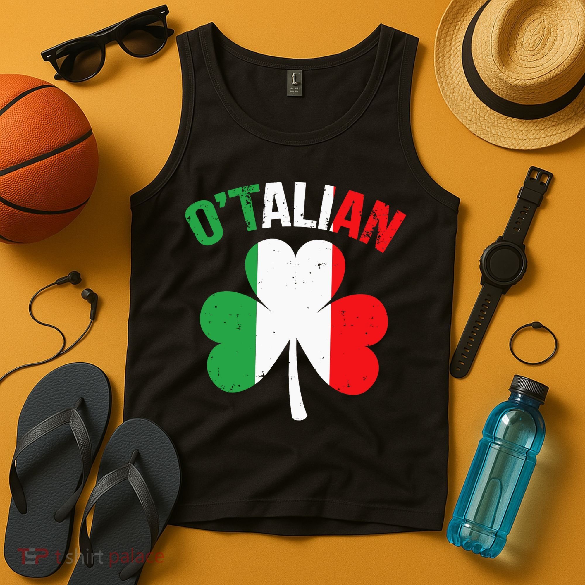 Funny Saint Patricks Day Irish Italian O'talian Tank Top