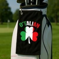 Funny Saint Patricks Day Irish Italian O'talian Golf Towel thumb 2