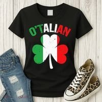 Funny Saint Patricks Day Irish Italian O'talian Women's T-Shirt thumb 3