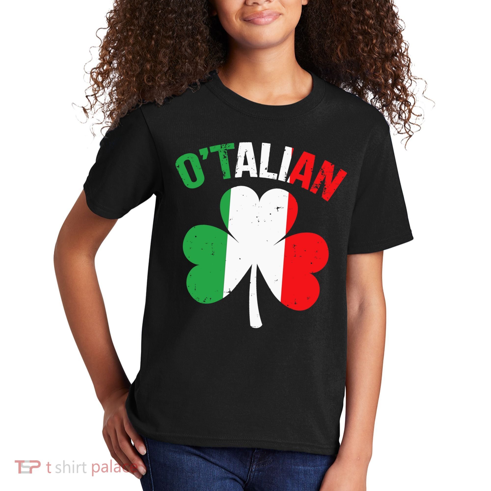 Funny Saint Patricks Day Irish Italian O'talian Kids T-Shirt